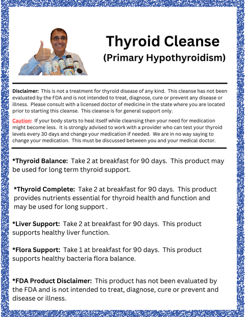 Thyroid Cleanse (Primary Hypothyroidism)-Guide