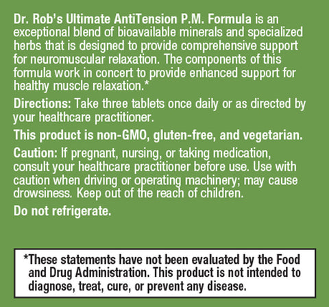 Dr. Rob’s Ultimate AntiTension P.M. Formula