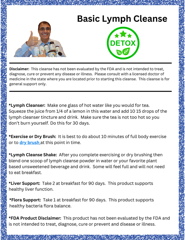 Clean Limph Lymph Cleanse-Guide – AlternaCare Holistic Healthcare