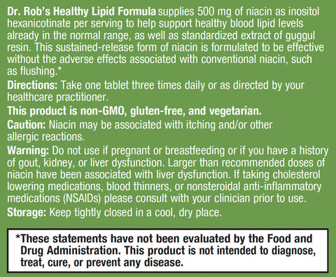 Dr. Rob’s Healthy Lipid Formula